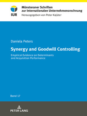 cover image of Synergy and Goodwill Controlling